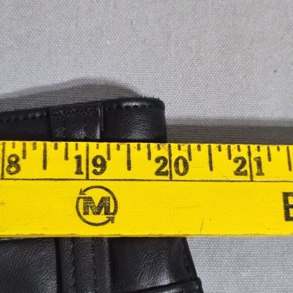 GAP Denim vegan leather high-rise universal legging women's size 20/35R black - Picture 9 of 13